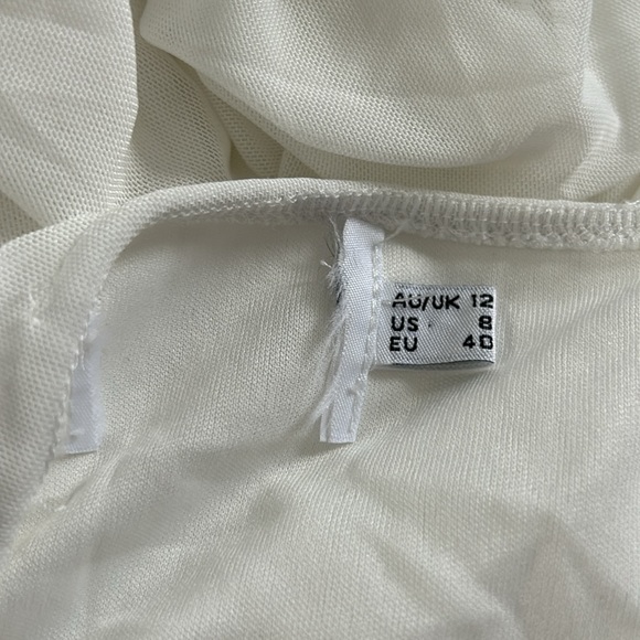 Princess Polly Alice White Ruched Cutout Ruched Midi Dress - Picture 12 of 13